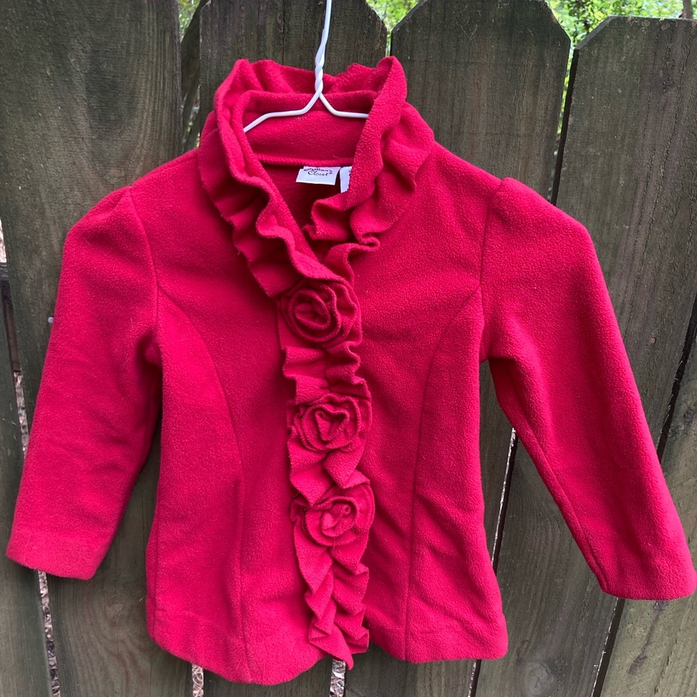 Little girls red coat